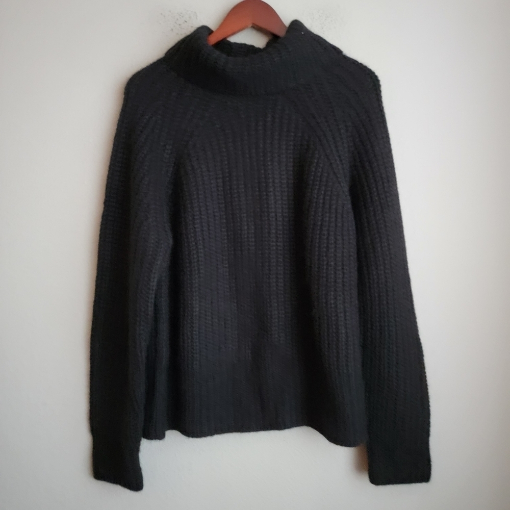 Pacas Alpaca Turtleneck Sweater in Black size XL NWT